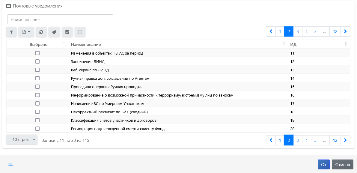почтовые уведомления 1