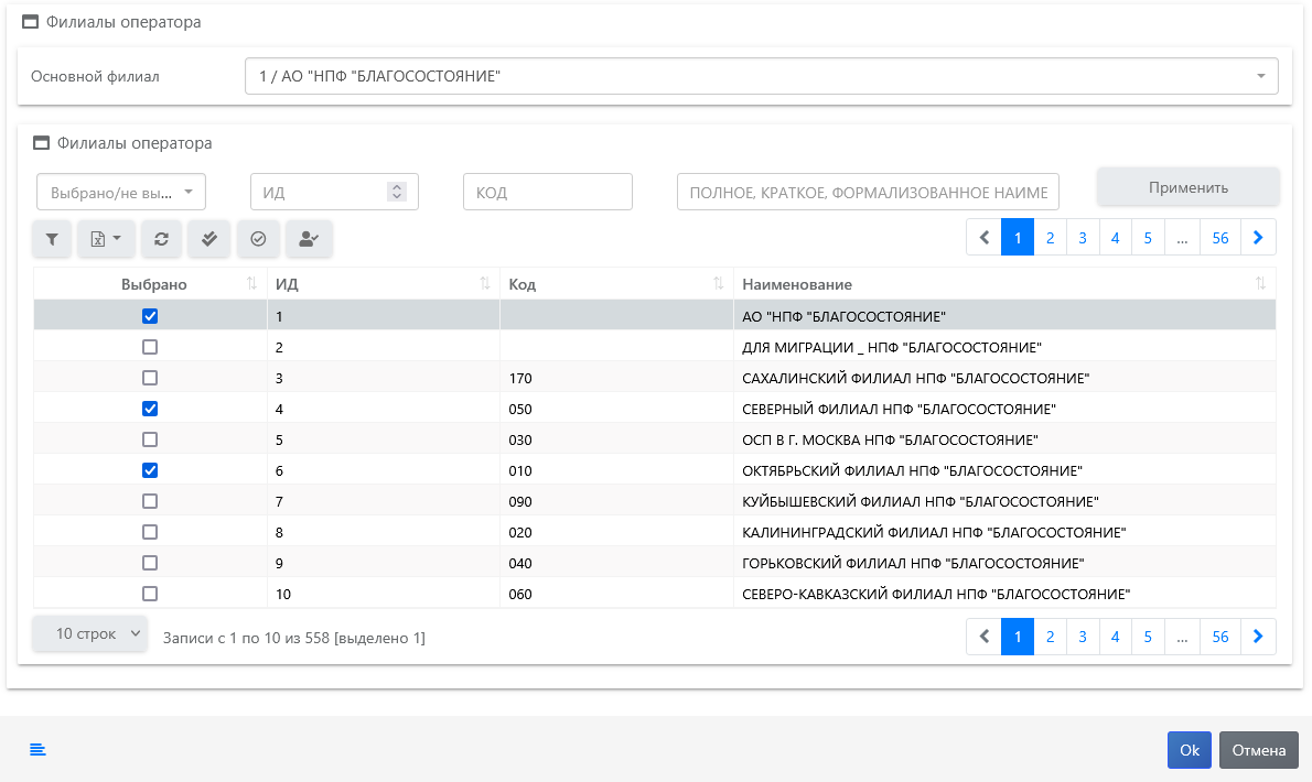 филиалы оператора 2
